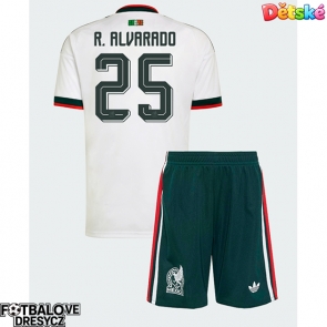 Mexiko Roberto Alvarado #25 Dětské Venkovní dres komplet MS 2026 Krátký Rukáv (+ trenýrky)